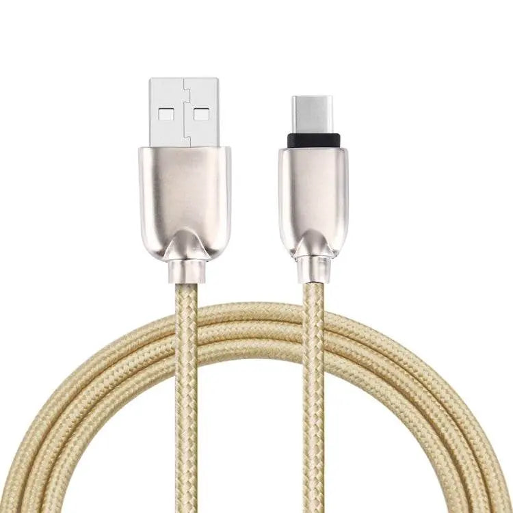 1M Woven Style Metal Head 108 Copper Cores USB-C Data Cable