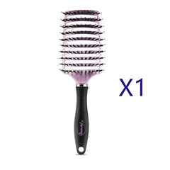 Detangling Hairbrush with Scalp Massager - Bristle & Nylon Comb for Women