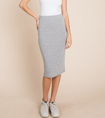 BOMBOM Elastic Waist Pencil Skirt