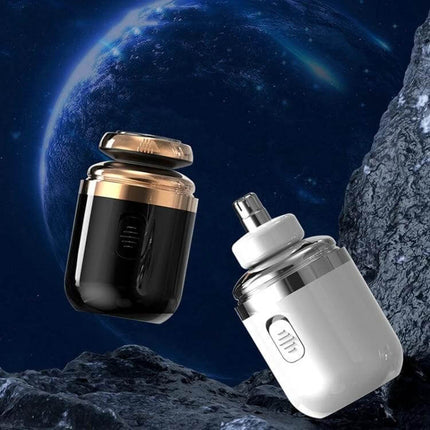 2-In-1 Mini Portable Rechargeable Electric Shaver For Travel compact floating blade head double-ring net for smooth full-body grooming