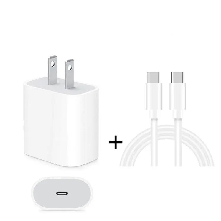 2 In 1 Single USB-C Travel Charger And 3A PD 3.0 Cable Set