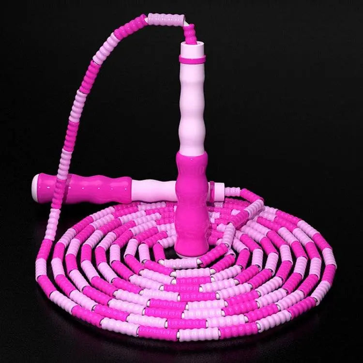 2 PCS 2.8m Children Bamboo Joint Skipping Rope Soft Beads