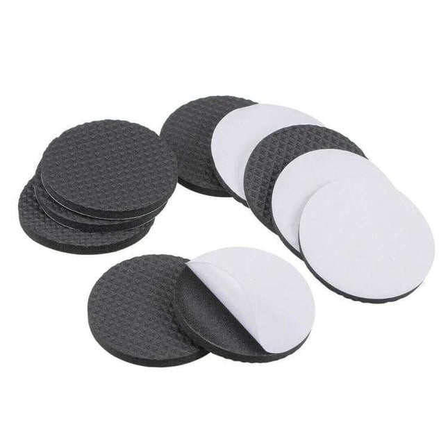 2 Pack 46mm Round Plaid EVA Foot Pads For Furniture Slip Proof Noise Reducing - black round adhesive furniture pads to protect floors and reduce noise