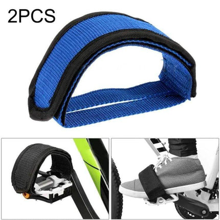 2-Pack Anti-Slip Bicycle Pedal Straps for Safer Riding - durable nylon 45.5×5.3cm blue anti-slip pedal strap 2-pack for urban commuting