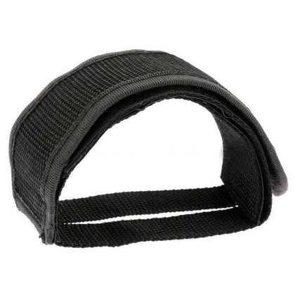 2-Pack Anti-Slip Bicycle Pedal Straps for Safer Riding - black nylon 45.5×5.3 cm anti-slip pedal strap shown single, durable commuter safety accessory
