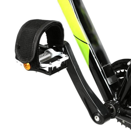 2-Pack Anti-Slip Bicycle Pedal Straps for Safer Riding - nylon 45.5×5.3cm black pedal strap on commuter bike for secure grip in wet conditions