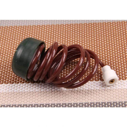 2 Pack Automatic Plant Watering Drip Kit For Potted Plants - brown tubing with white porcelain irrigation tip and reservoir cap