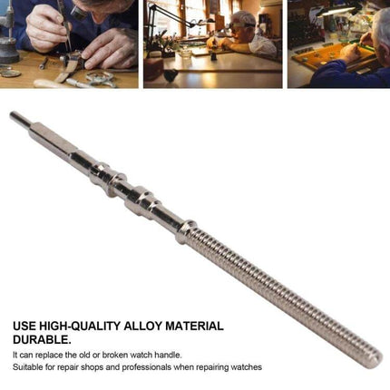 2 Pack Watch Repair Handle Parts for Winding Stem Replacement - high-hardness alloy NH35 NH36 compatible winding stem for professional watch repair