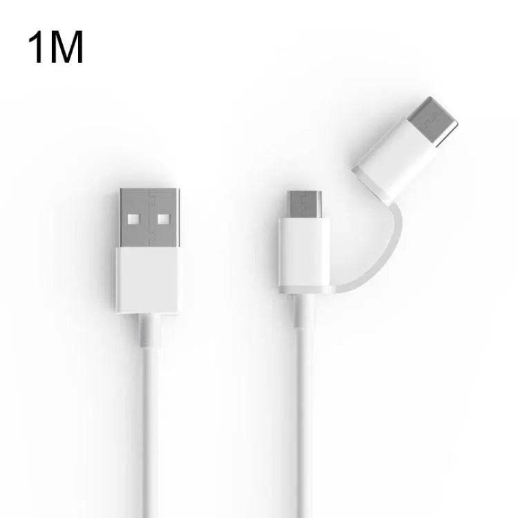 2.4A QC3.0 USB to Micro USB USB-C Fast Charging Cable 1m