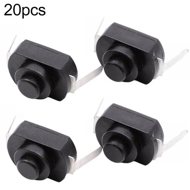 20 PCS YT-1208-YD LED Flashlight Switch Bent Feet Straight Feet