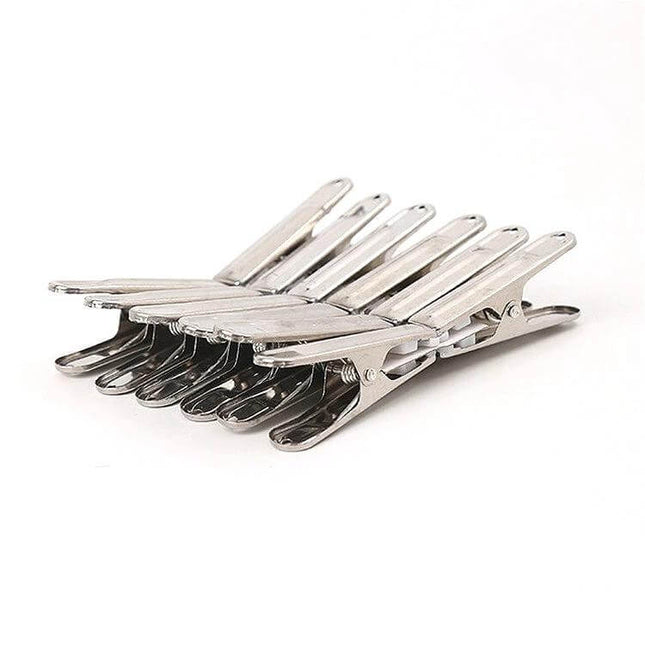 20 Pack Stainless Steel Laundry Clips For Clothes And Socks - corrosion-resistant stainless steel clips for socks, underwear, delicate items