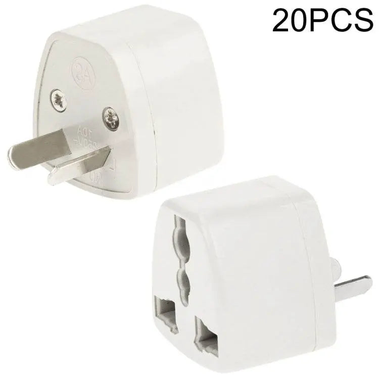 20 Pcs Plug Adapter Travel Power Adaptor with AU Socket Plug