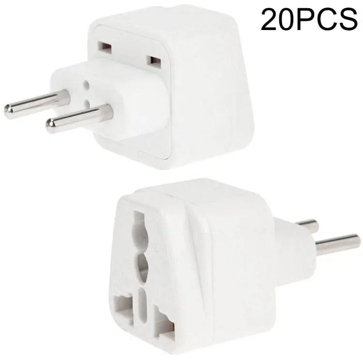 20PCS EU Plug Adapter Power Socket Travel Converter EU Plug