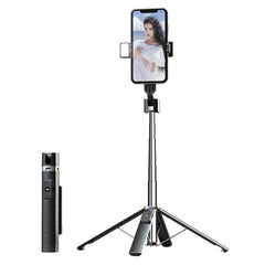 Bluetooth Selfie Stick with Dual Fill Lights and Adjustable Length