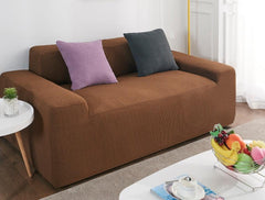 Water-Resistant Fleece Sofa Slipcover in Solid Colors