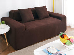 Water-Resistant Fleece Sofa Slipcover in Solid Colors