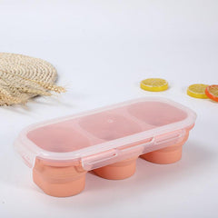 Eco-Friendly Silicone Round Lunch Container