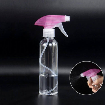 250ml Disinfection Spray Bottle for Everyday Home Cleaning - clear refillable bottle with pink trigger nozzle for countertops and high-touch surfaces