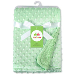 Cozy Polar Dot Newborn Swaddle Blanket - Versatile Baby Bedding & Bath Towel Wrap