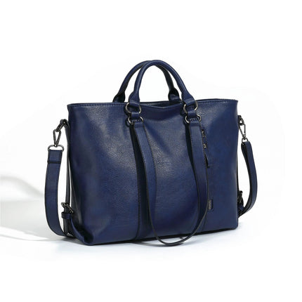 Soft PU Leather Large Tote Bag For Daily Carry With One Shoulder Strap