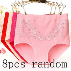 Lace-Up Comfort Hip Briefs 8pcs random