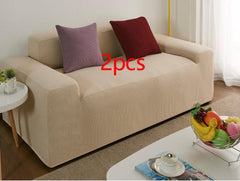 Water-Resistant Fleece Sofa Slipcover in Solid Colors