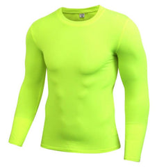 Men's Quick-Dry Performance Long Sleeve Tee - Lightweight, Comfortable, and Breathable Light yellow