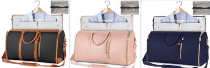 Large Foldable Travel Duffle Bag Waterproof Pink Tote