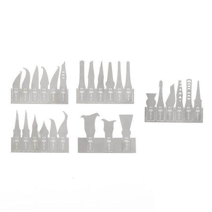 28-in-1 Phone CPU BGA Chip Removal Scraping Knife Set For Phone Repair compact silicon manganese alloy blades for iPhone CPU and BGA work