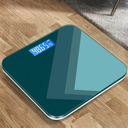 28cm Smart Electronic Scales For Home Use With Easy Read Display - green tempered glass digital scale, 0.01kg precision, ABS non-slip base