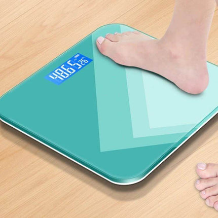 28cm Smart Electronic Scales For Home Use With Easy Read Display — tempered glass 5mm bathroom scale with LED backlight, 0.01kg precision, ABS non-slip base