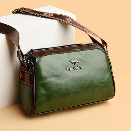 Soft PU Cylindrical Crossbody Bag For Everyday Use