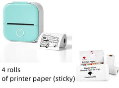 Compact Bluetooth Thermal Label Printer for Home, School, and Business - Inkless Photo and Label Printing