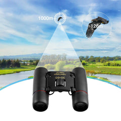 Compact 30x60 Zoom Binoculars for Travel and Outdoor Activities - Lightweight Folding Telescope for Bird Watching, Concerts, and More