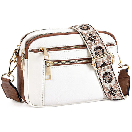 Floral Strap Crossbody Bag For Daily Commuter Essentials
