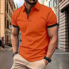 Men's Smart Casual Short Sleeve Polo Shirt G32P416