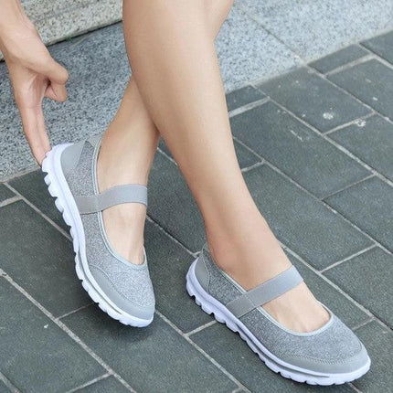 Nurse Lace Up Flats With Breathable Mesh Upper For Work