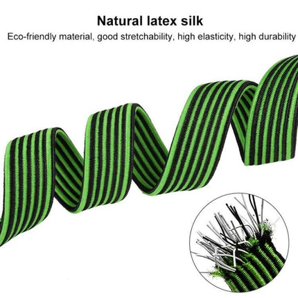 2m Elastic Strapping Rope With Hook For Bike Or Motorcycle Back Seat - green black striped nylon strap with elastic latex core and carbon steel hook