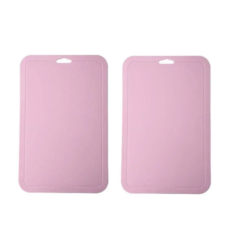 2pcs Baby Auxiliary Cutting Board Set in Pink Blue Green Safe Fun 