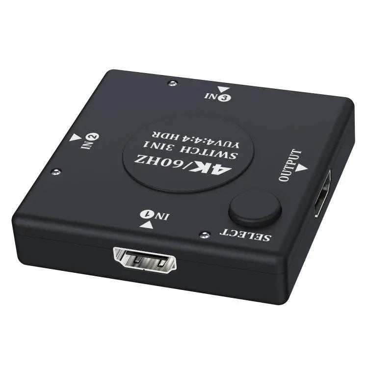 3 In 1 Out 4K 60Hz HD Video HDMI Switcher Without Remote