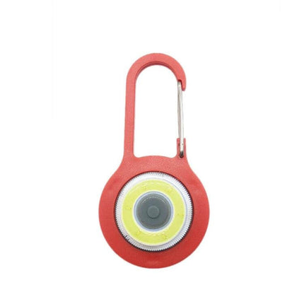 3 Pack Mini Carabiner COB Flashlight Keychain For Outdoors - red stainless steel COB LED keychain carabiner for camping and everyday carry