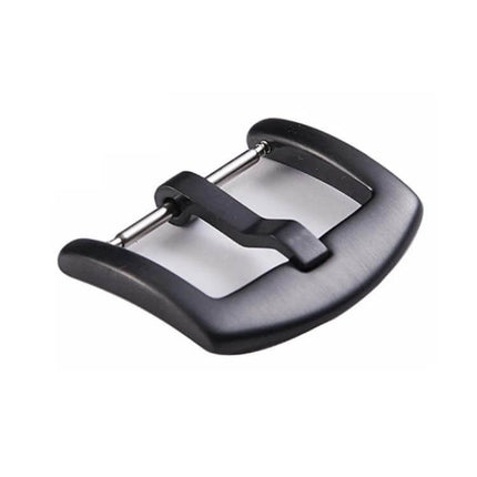 3-Piece Stainless Steel Watch Buckle Set For 18/20/22mm - black 304 stainless steel replacement buckle with polished IP vacuum finish