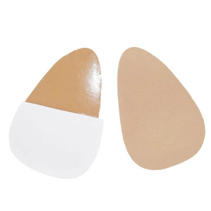 Shiratori Invisible Breast Patches for Everyday Coverage in Various Colors - skin tone pair shown with protective backing
