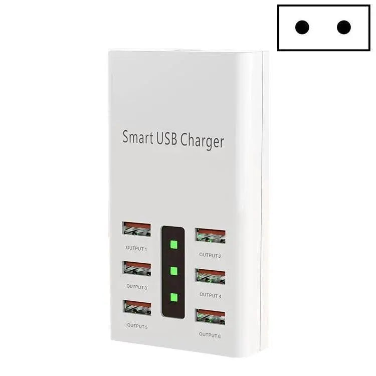 30W 2A Multi-Function 6-Port Charging Socket USB Charger