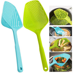 Large Nylon Strainer Scoop - Versatile Kitchen Colander & Soup Spoon for Easy Food Drainage