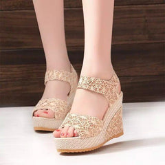 Stylish High Heel Fish Mouth Sandals