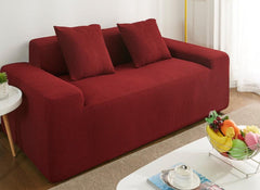 Water-Resistant Fleece Sofa Slipcover in Solid Colors