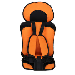 Portable Infant Safety Seat Mat for Kids - Thickened Sponge Car Stroller Pad with Detachable Back and Five-Point Belt