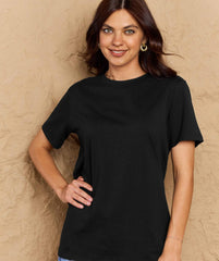 Full Size Round Neck Short Sleeve T-Shirt