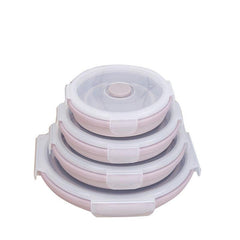 Eco-Friendly Silicone Round Lunch Container